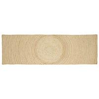 vidaXL Vloerkleed Natuurlijk en Wit 60 x 300 cm Jute