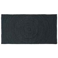 vidaXL Vloerkleed Donkergrijs 100 x 200 cm Jute