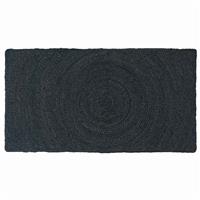 vidaXL Vloerkleed Donkergrijs 60 x 110 cm Jute