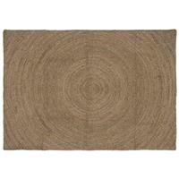 vidaXL Vloerkleed Grijs 120 x 170 cm Jute