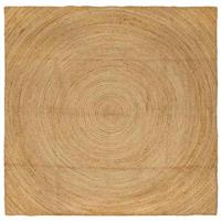 vidaXL Vloerkleed Bruin 240 x 240 cm Jute