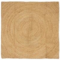 vidaXL Vloerkleed Bruin 120 x 120 cm Jute