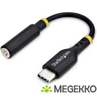 StarTech.com USB-C naar 3.5mm TRRS Headphone/Headset Adapter, Aux Audio Adapter, 3.5mm Jack, USB Typ