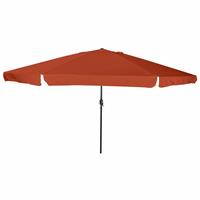vidaXL Tuinparasol Terracotta 395 x 395 x 245 cm Polyester en staal