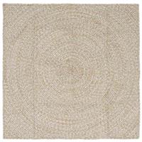 vidaXL Vloerkleed Natuurlijk en Wit 160 x 160 cm Jute