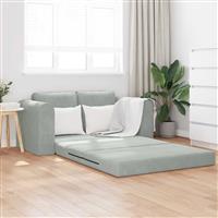 vidaXL Vouwsofa Bed Lichtgrijs 148 x 71 x 83 cm Fluweel