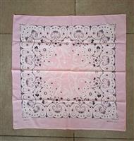 Vintage Roze Cowboy Bandana uit 1986 - Nieuw