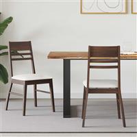 vidaXL Eettafelstoelen 2 pcs Licht Bruin 43 x 54 x 89 cm