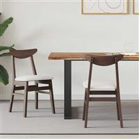 vidaXL Eettafelstoelen 2 pcs Licht Bruin 42 x 47.5 x 81 cm