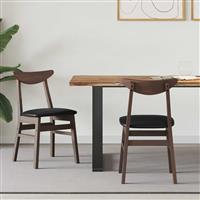 vidaXL Eettafelstoelen 2 pcs Licht Bruin 42 x 47.5 x 81 cm