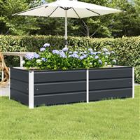vidaXL Plantenbak Antraciet 160 x 80 x 45 cm Staal