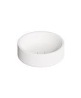 Waskom Salenzi Idilla 42 cm Rond Mat Wit (incl. plug)