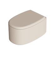 Wandcloset Salenzi Idilla 55 cm Keramiek Tornado Spoeling Mat Beige (excl. zitting)