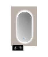 Spiegel Sanicare TuTTi Ovaal-rond 120x70 cm met LED Ambiance Rondom en Spiegelverwarming