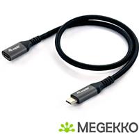 Equip 128370 USB-kabel 0,5 m USB 3.2 Gen 2 (3.1 Gen 2) USB C Zwart