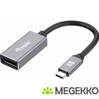Equip 133493 video kabel adapter 0,15 m USB Type-C DisplayPort Zwart, Grijs