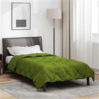 vidaXL Vol jaar dekbed Groen 220 x 135 cm Microfiber