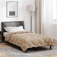vidaXL Winter Dekbed Taupe 200 x 155 cm Microfiber