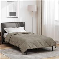 vidaXL Vol jaar dekbed Lichtgrijs 220 x 155 cm Microfiber