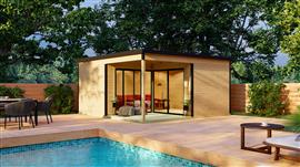 LUXE Blokhut Domeo 6 Loggia Set