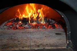 Compacte pizzaoven AMALFI AD70 Red Brick