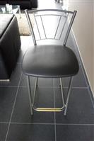 Barstoel 4 stuks grijs