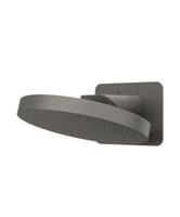 Hoofddouche IVY HALO Wandmodel Inc. Wandbeugel en Inbouwbox 32 cm Geborsteld Metal Black PVD