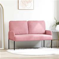 vidaXL Banken met kussen 110cm Roze Multiplex