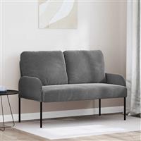 vidaXL Banken met kussen 110cm Donkergrijs Multiplex