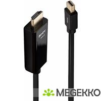 Lindy 36926 HDMI MiniDisplayport Zwart kabeladapter/verloopstukje