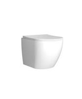 Geberit UP320 met Plieger Frame Toiletset met Mudo randloos Toilet Wit Glans en Softclose Zitting