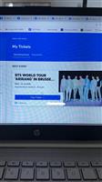 2 tickets BTS brussel 01/07