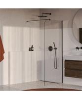 BRAUER Orion inloopdouche helder glas 100x200 incl. glascoating Gunmetal PVD