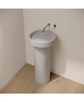 Waskom Ideavit Lumo 40x11 cm Op Voetstuk 26x72cm Beton Grijs