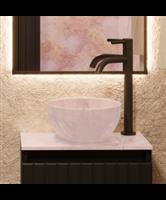 Micro Waskom BWS Onyx Marmer 23x23x12 Cm Roze