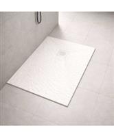 Douchebak BWS Stonelle Antislip Composiet 90x120x3 cm Inkortbaar Mat Wit