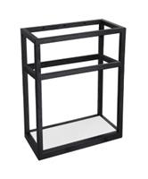 Handdoekhouder Fontein Differnz Hura L Gecoat Staal 40x22x50 Cm Zwart