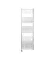 Electrische Wifi Radiator Sanicare HPW Carini 172x45 cm Wit Met Thermostaat Zilver Linksonder