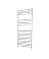 Electrische Wifi Radiator Sanicare HPW Carini 111,8x60 cm Wit Met Thermostaat Wit Rechtsonder