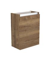 Fonteinkast Sanilux Trendline 52x40x22 cm Rechts Softclose Aluminium Tabak Oak