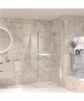 Douchecabine Sanivo Vigo Met Vast Paneel Helder Glas Met Montagesets Chroom