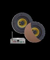 Wifi-Audiosysteem Aquasound (Airplay + Dlna) 70 Watt, Incl Zumba Speakers 230 mm 230V/20V, Lan /Wlan