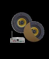 Wifi-Audiosysteem Aquasound (Airplay + Dlna) 70 Watt, Incl Zumba Speakers 230 mm, 230V/20V, Lan /Wla