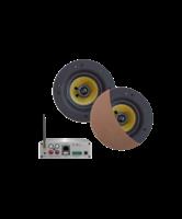 Wifi-Audiosysteem Aquasound (Airplay + Dlna) 50 Watt, Incl Samba Speakers 205 mm 230V/12V, Lan /Wlan
