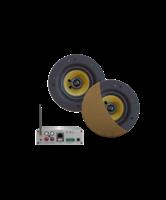 Wifi-Audiosysteem Aquasound (Airplay + Dlna) 50 Watt, Incl Samba Speakers 205 mm, 230V/12V, Lan /Wla