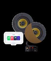 Connect Badkamerradio Aquasound N-Joy Controller (Ipx7) + Wand Lader + Zumba Speakerset Bluetooth / 