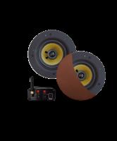 Bluetooth Audiosysteem Aquasound (70 Watt / Bt4.0 / Auto-Aux) Met Zumba Speakerset, 230V/18V Brushed