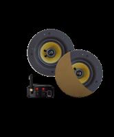 Bluetooth Audiosysteem Aquasound (70 Watt / Bt4.0 / Auto-Aux) Met Zumba Speakerset 230V/18V Brushed 