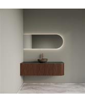 Badkamermeubelset Gliss Design Alluro 140 cm Links Walnut