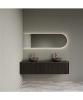 Badkamermeubelset Gliss Design Alluro 160 cm Links Ebony